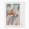 XA291 - Vintage Postcard Fox Christmas Card