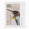 XA294 - Vintage Postcard Penguin Christmas Card