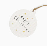 ZWT13 - Starry Happy Christmas Gift Tag (6 Pack)