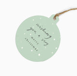 ZWT16 - Snowy Wishes Christmas Gift Tag (6 Pack)
