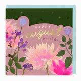 Bright Summer August Birthday Card - Whistlefish