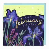 Bright Summer February Birthday Card - Whistlefish