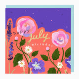 Bright Summer July Birthday Card - Whistlefish