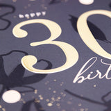 Elegant Flair 30th Birthday Luxury Card - Whistlefish