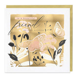 Golden Butterfly Birthday Luxury Card - Whistlefish