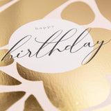 Golden Splendour Birthday Luxury Card - Whistlefish