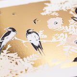 Golden Swallows Just to Say Luxury Card - Whistlefish