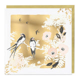 Golden Swallows Just to Say Luxury Card - Whistlefish