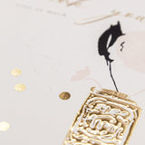 Gracious Peony Thank You Luxury Card - Whistlefish
