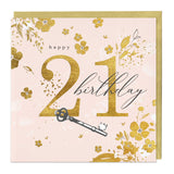 Key to Future 21st Birthday Luxury Card - Whistlefish