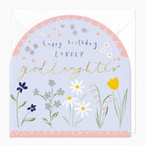 Lovely God-Daughter Birthday Arch Card - Whistlefish