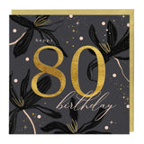 Opulence 80th Birthday Luxury Card - Whistlefish