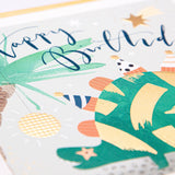 Party Dinosaur Luxury Birthday Card - Whistlefish