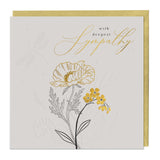 Serenity Poppy Sympathy Luxury Card - Whistlefish