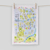 CR14TT Bath Map Tea Towel