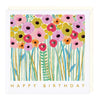 D118 - Tall Stemmed Flowers Birthday Card