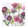 Cosmos, Roses and Scabious Art Card