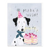 D639 - Olive Dog Make A Wish Birthday Card