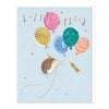 D797 - Hedgehog and Balloons Birthday Card