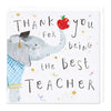 D858 - Best Teacher Thank You Card