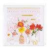 E007 - Wonderful Flowers Birthday Card