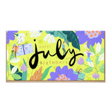 E021 - Bright Embossed July Birthday Card