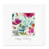 E068 - Aqua Watercolour Birthday Card