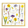 E131 - Happy Easter Wishes Pressed Flower Card