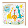 E135 - Children's First Birthday Animals Card