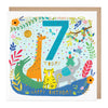 E141 - Children's Seventh Birthday Animals Card