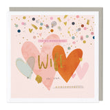 E192 - Wonderful Wife Anniversary Heart Card