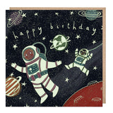E220 - Glow In Dark Space Birthday Card
