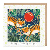 E221 - Glow In Dark Tigers Birthday Card