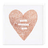 E222 - Valentine's Floral Heart Foil Card