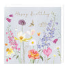 E291 - Bee and Snakeshead Fritillaria Floral Birthday Card