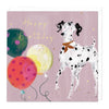 E307 - Spotty Dog & Ballons Birthday Card