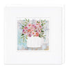 E308 - Embossed Vase of Roses Card