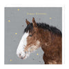 E328 - Clydesdale horse Birthday Card
