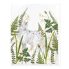 E344 - Foxes in Ferns Pressed Leaves Card
