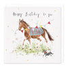 E408 - Horse & Bunting Card