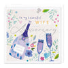 E423 - Bubbles Wife Anniversary Card