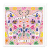 E440 - Pink Floral Butterfly Birthday Card