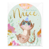 E467 - Cat Niece Birthday Card