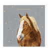 E486 - Chestnut Horse Birthday Card