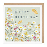 E504 - Butterfly Daisy Birthday Card