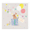 E524 - Cute Bunny in Present Birthday Card