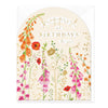 E563 - Mixed Colour Flowers Birthday Card