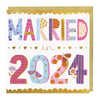 E654 - Married in 2024 patchwork card