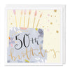50th Birthday Luxury Birthday Card