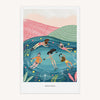 Tea Towel - WTT234 - Cornish Wild Swim Tea Towel - Cornish Wild Swim Tea Towel - Whistlefish